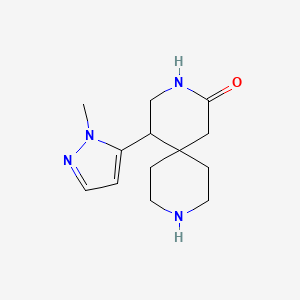 5-(1-Methyl-1H-pyrazol-5-yl)-3,9-diazaspiro[5.5]undecan-2-one