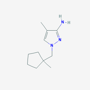 4-Methyl-1-[(1-methylcyclopentyl)methyl]-1H-pyrazol-3-amine