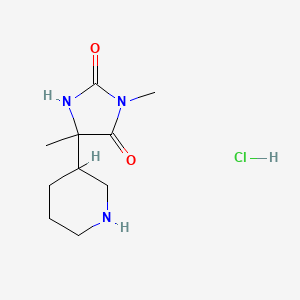 3,5-Dimethyl-5-(piperidin-3-yl)imidazolidine-2,4-dione hydrochloride