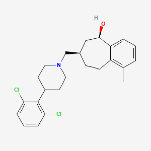 Rel-(5R,7R)-7-((4-(2,6-diChlorophenyl)piperidin-1-yl)methyl)-1-methyl-6,7,8,9-tetrahydro-5H-benzo[7]annulen-5-ol