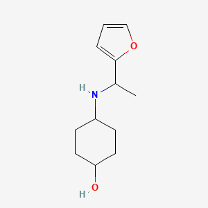 4-{[1-(Furan-2-YL)ethyl]amino}cyclohexan-1-OL