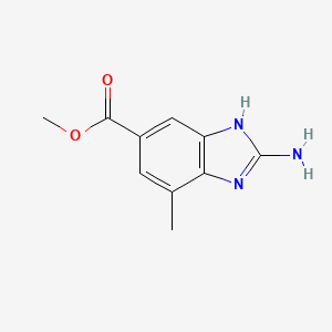 Methyl2-amino-7-methyl-1H-1,3-benzodiazole-5-carboxylate