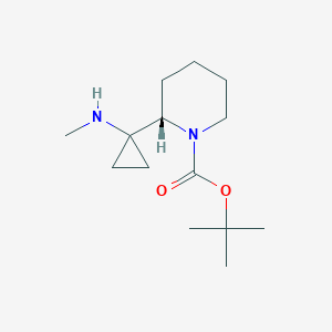 tert-Butyl (S)-2-(1-(methylamino)cyclopropyl)piperidine-1-carboxylate