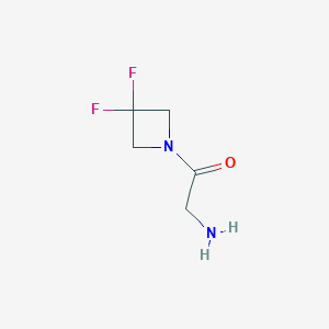 molecular formula C5H8F2N2O B13325757 2-Amino-1-(3,3-difluoroazetidin-1-yl)ethan-1-one 