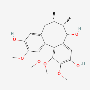 molecular formula C22H28O7 B13325783 SchisandlignanD 