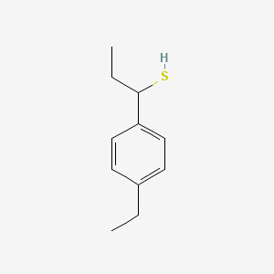 molecular formula C11H16S B13325791 1-(4-Ethylphenyl)propane-1-thiol 