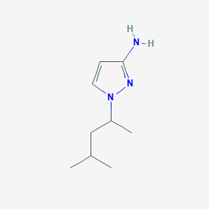 molecular formula C9H17N3 B13325804 1-(4-Methylpentan-2-yl)-1H-pyrazol-3-amine 