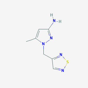 5-Methyl-1-[(1,2,5-thiadiazol-3-yl)methyl]-1H-pyrazol-3-amine