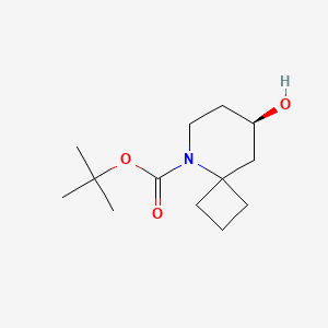 molecular formula C13H23NO3 B13325833 tert-Butyl (R)-8-hydroxy-5-azaspiro[3.5]nonane-5-carboxylate 