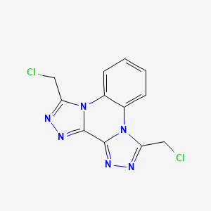molecular formula C12H8Cl2N6 B1332585 3,10-Bis(chloromethyl)di[1,2,4]triazolo[4,3-a:3,4-c]quinoxaline 