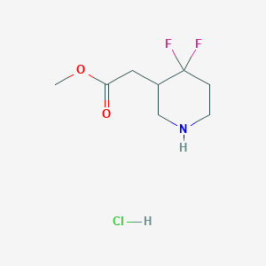 Methyl 2-(4,4-difluoropiperidin-3-yl)acetate hydrochloride