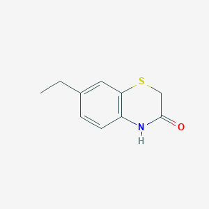 molecular formula C10H11NOS B13325909 7-Ethyl-2H-benzo[b][1,4]thiazin-3(4H)-one 