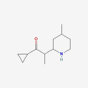 1-Cyclopropyl-2-(4-methylpiperidin-2-yl)propan-1-one