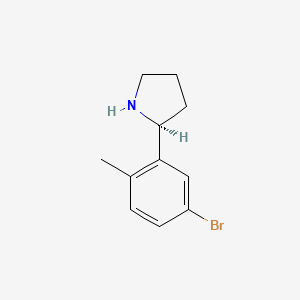 (S)-2-(5-Bromo-2-methylphenyl)pyrrolidine