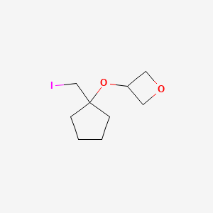 3-{[1-(Iodomethyl)cyclopentyl]oxy}oxetane