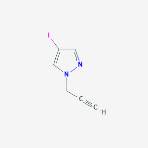 molecular formula C6H5IN2 B13326056 4-iodo-1-(prop-2-yn-1-yl)-1H-pyrazole 