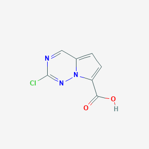 2-Chloropyrrolo[2,1-f][1,2,4]triazine-7-carboxylic acid