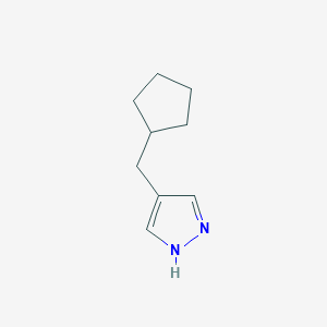 molecular formula C9H14N2 B13326125 4-(Cyclopentylmethyl)-1H-pyrazole CAS No. 73123-53-2