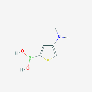 molecular formula C6H10BNO2S B13326140 (4-(Dimethylamino)thiophen-2-yl)boronic acid 