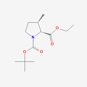 1-(tert-Butyl) 2-ethyl (2R,3S)-3-methylpyrrolidine-1,2-dicarboxylate