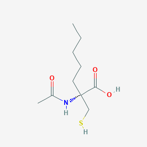 (R)-2-Acetamido-2-(mercaptomethyl)heptanoic acid