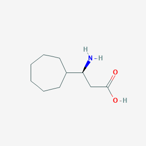 (3S)-3-Amino-3-cycloheptylpropanoic acid