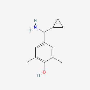 4-[Amino(cyclopropyl)methyl]-2,6-dimethylphenol