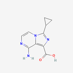 8-Amino-3-cyclopropylimidazo[1,5-a]pyrazine-1-carboxylic acid