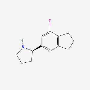 (R)-2-(7-Fluoro-2,3-dihydro-1H-inden-5-yl)pyrrolidine