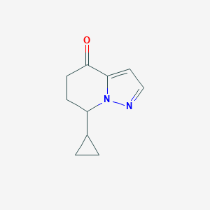 molecular formula C10H12N2O B13326310 7-Cyclopropyl-6,7-dihydropyrazolo[1,5-a]pyridin-4(5H)-one 