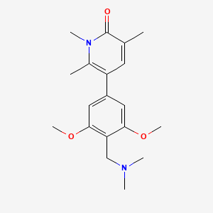 5-{4-[(Dimethylamino)methyl]-3,5-dimethoxyphenyl}-1,3,6-trimethyl-1,2-dihydro-pyridin-2-one