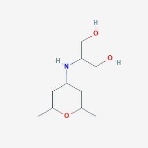 2-[(2,6-Dimethyloxan-4-yl)amino]propane-1,3-diol