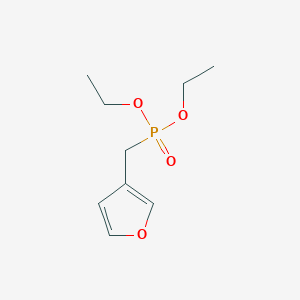 molecular formula C9H15O4P B13326504 3-(Diethoxyphosphorylmethyl)furan 