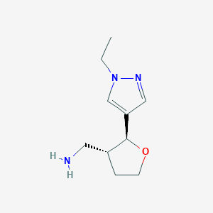 ((2S,3R)-2-(1-Ethyl-1H-pyrazol-4-yl)tetrahydrofuran-3-yl)methanamine