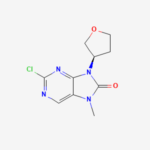 (R)-2-Chloro-7-methyl-9-(tetrahydrofuran-3-yl)-7,9-dihydro-8H-purin-8-one