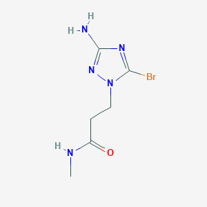 3-(3-amino-5-bromo-1H-1,2,4-triazol-1-yl)-N-methylpropanamide