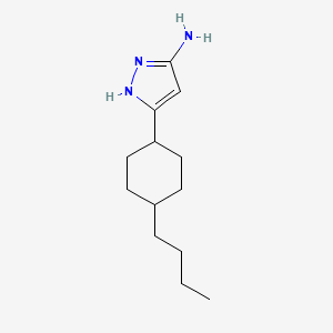 3-(4-Butylcyclohexyl)-1H-pyrazol-5-amine