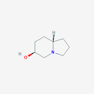 molecular formula C8H15NO B13326592 (6S,8AS)-octahydroindolizin-6-ol 