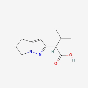 2-(5,6-Dihydro-4H-pyrrolo[1,2-b]pyrazol-2-yl)-3-methylbutanoic acid