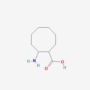 molecular formula C9H17NO2 B13326632 2-Aminocyclooctane-1-carboxylic acid 