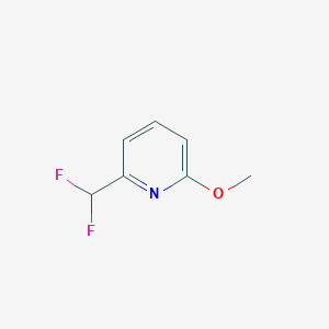 molecular formula C7H7F2NO B13326638 2-(Difluoromethyl)-6-methoxypyridine 