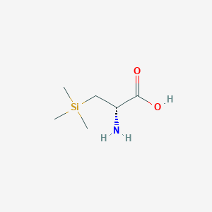 molecular formula C6H15NO2Si B13326696 (2S)-2-Amino-3-(trimethylsilyl)propanoic acid 