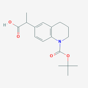 2-(1-(tert-Butoxycarbonyl)-1,2,3,4-tetrahydroquinolin-6-yl)propanoic acid