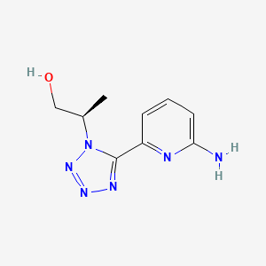 (R)-2-(5-(6-Aminopyridin-2-yl)-1H-tetrazol-1-yl)propan-1-ol