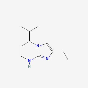 2-Ethyl-5-(propan-2-yl)-5H,6H,7H,8H-imidazo[1,2-a]pyrimidine