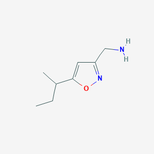 [5-(Butan-2-yl)-1,2-oxazol-3-yl]methanamine