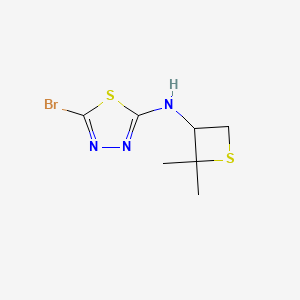 5-Bromo-N-(2,2-dimethylthietan-3-yl)-1,3,4-thiadiazol-2-amine