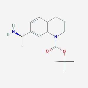 tert-Butyl (R)-7-(1-aminoethyl)-3,4-dihydroquinoline-1(2H)-carboxylate