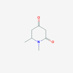 molecular formula C7H11NO2 B13326915 1,6-Dimethylpiperidine-2,4-dione 