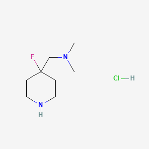 1-(4-Fluoropiperidin-4-yl)-N,N-dimethylmethanamine hydrochloride